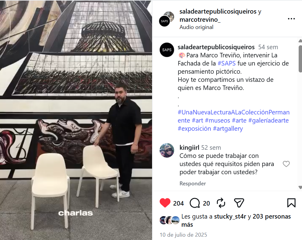 Publicación en Instagram