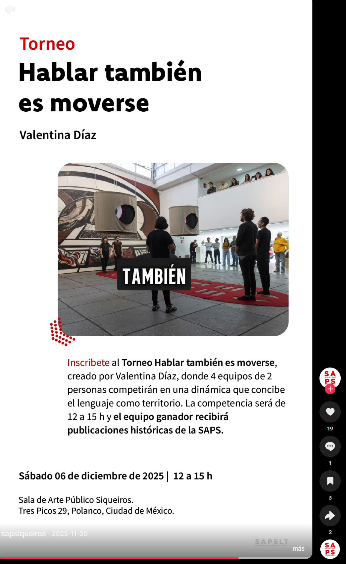 Publicación en TikTok